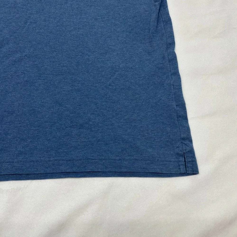 Banana Republic Luxury Touch Polo Shirt Mens Medium Blue Standard Fit Casual